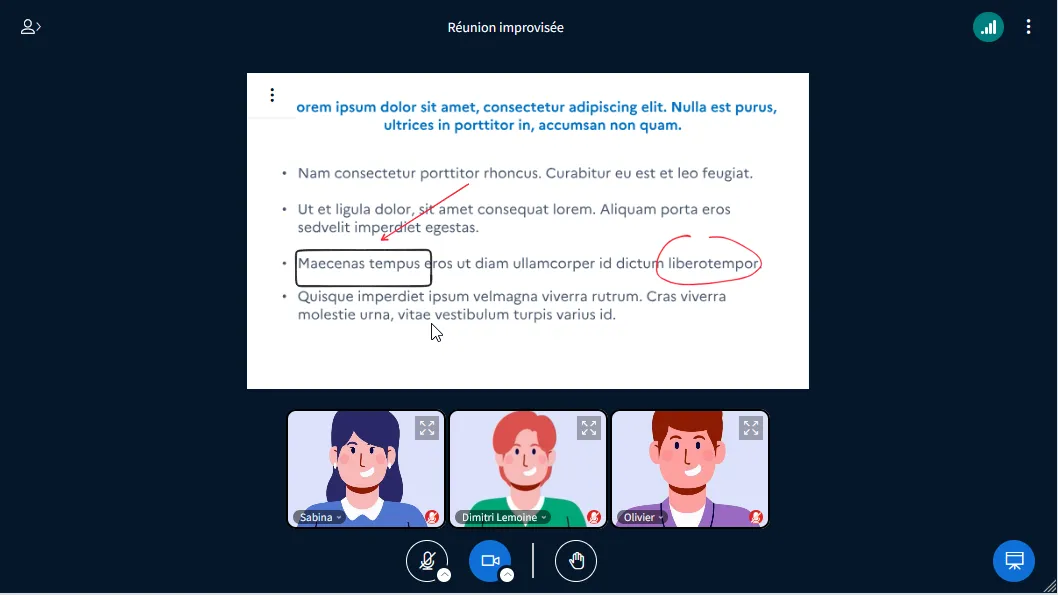 mise en page personnalisée.