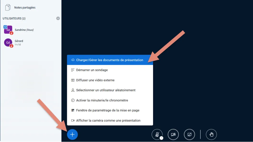 acceder à la gestion des documents de présentation.